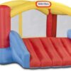 Little Tikes Jump ‘n Slide Inflatable Bouncer Includes Heavy Duty Blower With GFCI, Stakes, Repair Patches, And Storage Bag, for Kids Ages 3-8 Years