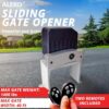 ALEKO 40-ft Slide Universal Battery Driveway Gate Opener Kit