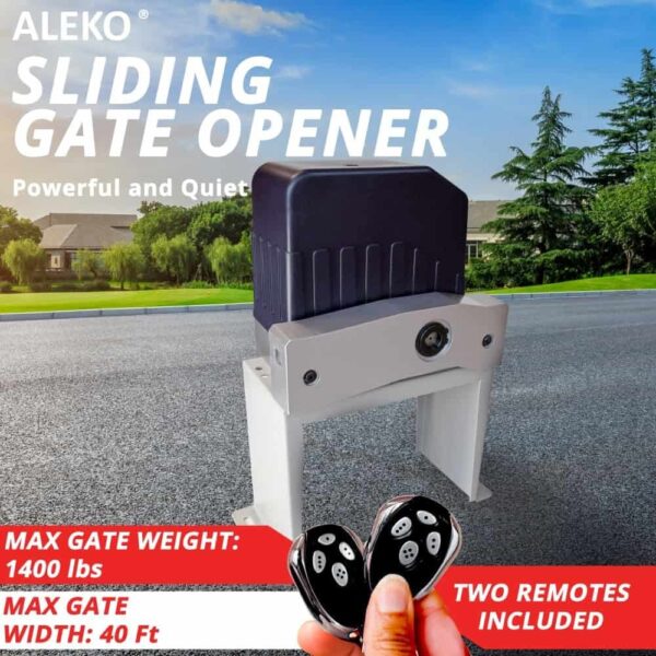 ebbd2d73b9f444d89febc2b8c3f52159 ALEKO 40-ft Slide Universal Battery Driveway Gate Opener Kit
