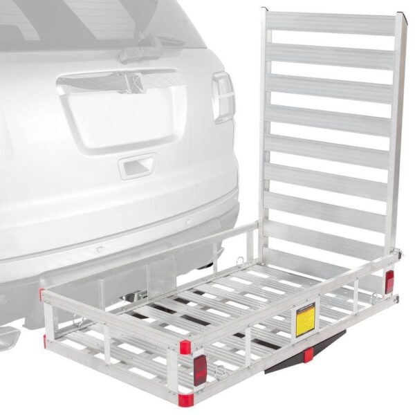 SILVER SPRING WCC-500A 500 lbs. Hitch-Mounted Mobility Scooter Carrier Rack Ramp
