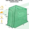 EAGLE PEAK 6×4 Portable Walk-in Greenhouse, Pop-up Indoor Outdoor Garden Green House, Zippered Door and Windows, PE Cover, White