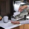 Countertop Nugget Ice Maker | Ice Machine with WiFi Connectivity | Smart Home Kitchen Essentials | Black Stainless