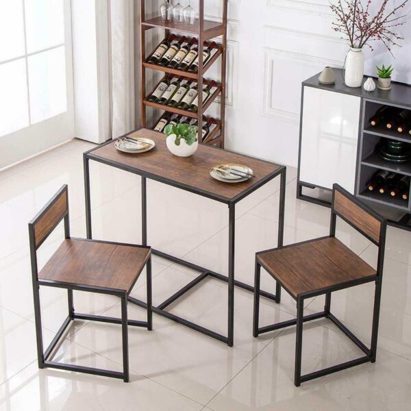 eca510134958442e90529e25a5ad1c99 Dining Table With Two Dining Chairs Set