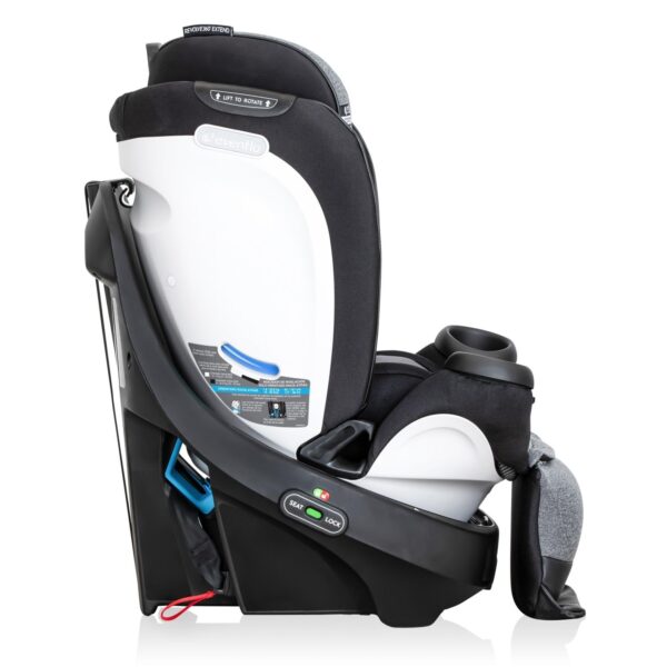 Revolve360 Extend Convertible Car Seat with 360 Degree Rotation, Extended Rear-Facing, Forward-Facing, Booster Mode, and Secure Latch Install, Revere Gray