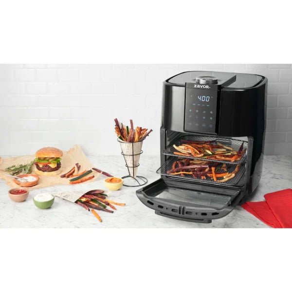 ecdc0ae00ee0487a8f063a6f734216d1 Zavor Crunch All-in-One 12.7Qt Air Fryer Oven Dehydrator with Rotisserie Racks | Large Capacity for Optimal Air Circulation, Accessories Recipe eBook, Black (ZSEAF22)