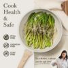 CAROTE 21Pcs Pots and Pans Set, Nonstick Cookware Sets, White Granite Induction Cookware Non Stick Cooking Set