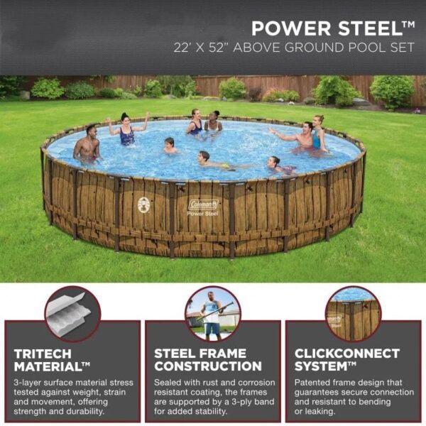 ed5d996ecc9345c796514a6c993eabc4 22′ x 52′′ Round Above Ground Pool Set