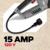 Oregon CS1500 18-inch 15 Amp Self-Sharpening Corded Electric Chainsaw, with Integrated Self-Sharpening System (PowerSharp), 2-Year Warranty, 120V, Grey, Black