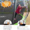 JUMPZYLLA Trampoline 8FT 10FT 12FT 14FT 15FT 16FT Trampoline with Enclosure – Recreational Trampolines with Ladder and AntiRust Coating, ASTM Approval Outdoor Trampoline for Kids