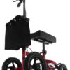 Knee Scooter for Foot Surgery, Leg Walker for Broken Foot Ankle Injuries, Dual Braking System Lightweight & Foldable Rolling Crutch Alternative (Red)