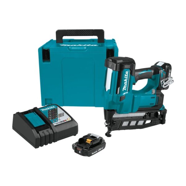 eed2e7f0130f4f71bc31517b3251b25a 16-Gauge 2-1/2′′ Cordless 18V LXT Li‐Ion Straight Finish Nailer Kit