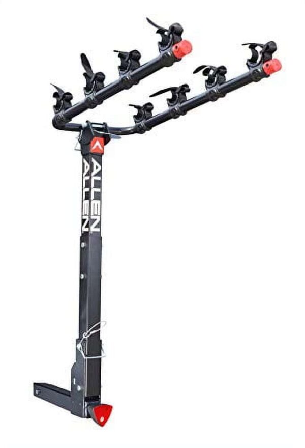 Allen Sports Deluxe Locking Quick Release 4-Bike Carrier fits 2 in receiver hitch, 140 lbs capacity, Model 542QR