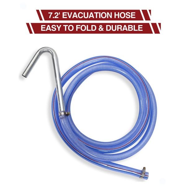 ef0f09fff419498b91219e695422c267 17 Gal Electric Oil Drain with 110V Pump & 8 Ft Hose,Low Profile & T Folding Handle Oil Drain Cart for Truck Cars SUVs