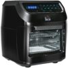 12QT Air Fryer Oven Combo, 8-in-1, 1700W, LED Display, Black, Includes Accessories