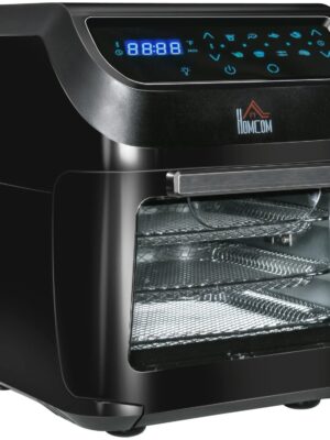 12QT Air Fryer Oven Combo, 8-in-1, 1700W, LED Display, Black, Includes Accessories