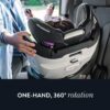 Revolve360 Extend Convertible Car Seat with 360 Degree Rotation, Extended Rear-Facing, Forward-Facing, Booster Mode, and Secure Latch Install, Revere Gray