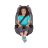 Grow and Go All-in-One Slim Convertible Car Seat, Rear Facing, 5-40 lbs, Forward Facing (30–65 lbs), High Back Booster Seat 40-100 pounds, Aqua Pop