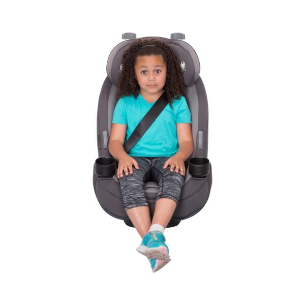 Grow and Go All-in-One Slim Convertible Car Seat, Rear Facing, 5-40 lbs, Forward Facing (30–65 lbs), High Back Booster Seat 40-100 pounds, Aqua Pop
