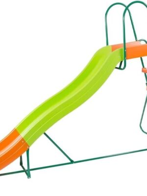 Outdoor Playground Slide, Big Backyard Freestanding Plastic Slide, 10 ft Outdoor Swing Set Slide for Kids Ages 4-8