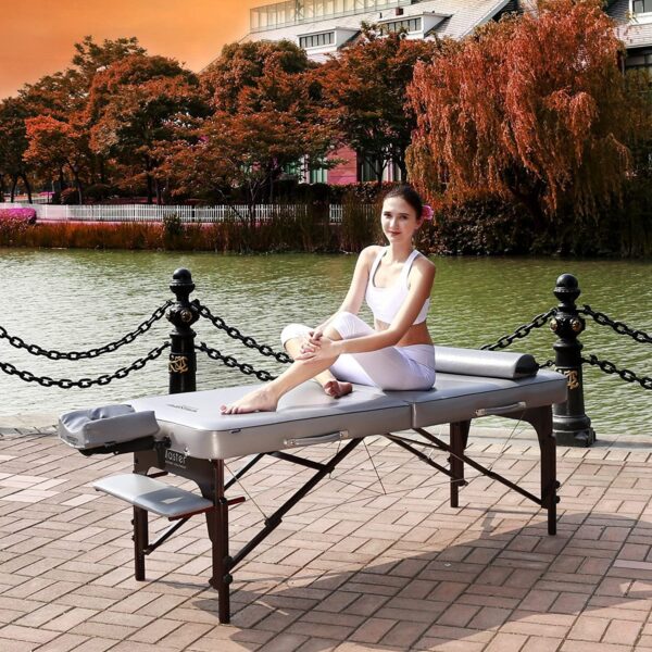 efe7951913054f10a2680534849946a9 30′′ Montour Lx Massage Table Package with 3′′ Memory Foam,Dove Grey