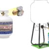 Pound Steel Propane Tank Cylinder with OPD Valve and Built-in Gauge, 20 lb Vertical-Flame King