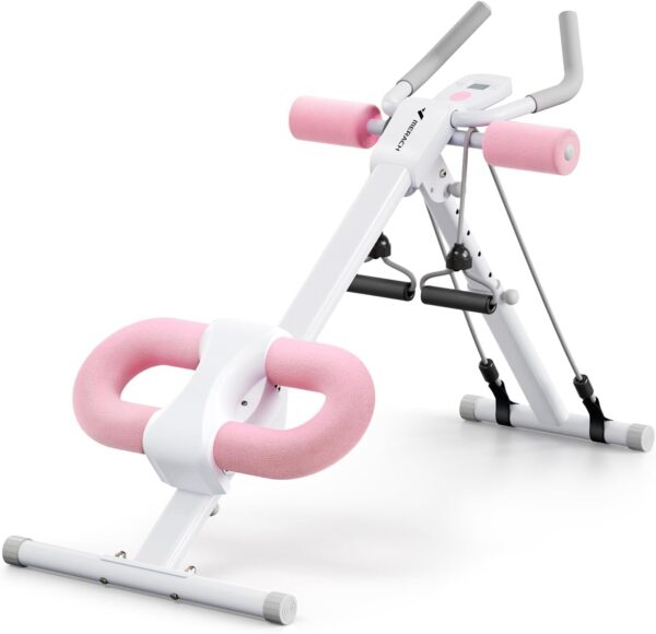 f008452accd4474286e752faea9f6e54 Ab Workout Equipment, Adjustable Ab Trainer Machine for Abs Workout at Home Gym, Foldable, Knee Protection, Abdominal Trainer for Stomach Workout