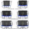 JUMPZYLLA Trampoline 8FT 10FT 12FT 14FT 15FT 16FT Trampoline with Enclosure – Recreational Trampolines with Ladder and AntiRust Coating, ASTM Approval Outdoor Trampoline for Kids