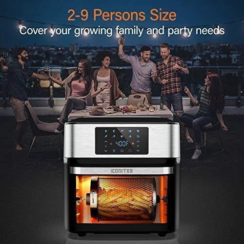 f0596c909b02435abac85d043848c970 10-in-1 Air Fryer Oven, 20 Quart Airfryer Toaster Oven Combo, 1800W Large Air Fryers, Convection Toaster Oven with Rotisserie Dehydrator, ETL Certified