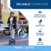 Hiboy S2 Pro Folding Electric Scooter, 500W Motor, 10′′ Solid Tires