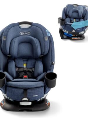 Graco Turn2Me 3-in-1 Rotating Convertible Car Seat, Rear to Forward Facing Highback Booster, Easy Installation, Brighton