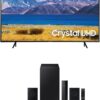 SAMSUNG 55-inch Class Curved UHD TU-8300 Series – 4K UHD HDR Smart TV With Alexa Built-in (UN55TU8300FXZA, 2020 Model) + SAMSUNG HW-Q60B 3.1 ch Soundbar w/Dolby Audio/DTX Virtual:X, 2022