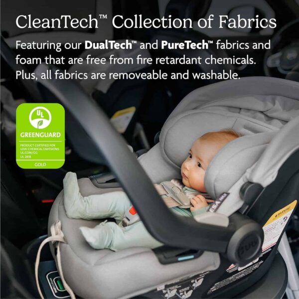 f0f6cd93e31e48e5a1c79b2adcdddc51 UPPAbaby Mesa Max Infant Car Seat/Base with Load Leg and Robust Infant Insert Included (White+Grey Chenille)