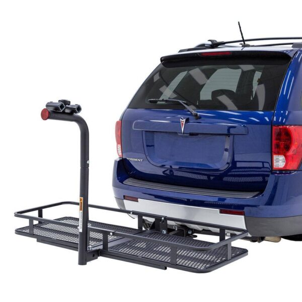 f166725ac3aa46f0acc5cbcde11090a3 Apex BCCB-1169-2 2-Bike Steel Basket Cargo Carrier with Rack