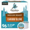 Caribou Coffee Caribou Blend, Single-Serve K-Cup Pods, Medium Roast Coffee, 24 Count (Pack of 4)
