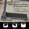 SereneLife Folding Treadmill – Foldable Home Fitness Equipment with LCD for Walking & Running – Cardio Exercise Machine – Preset and Adjustable Programs – Bluetooth Connectivity