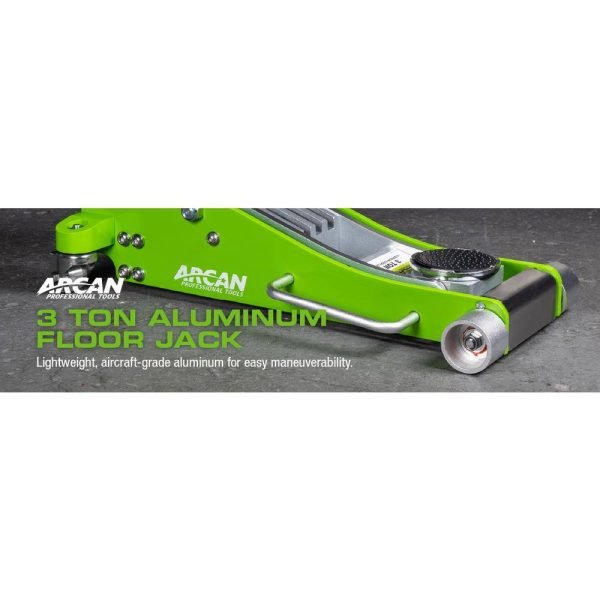 f21d592970574eb7a9d14d76bcf7555c A20018 3-Ton Lightweight Aluminum Floor and Car Jack with Quick Rise