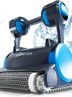 Dolphin Premier Robotic Pool Cleaner (2025 Model) with Multimedia, Oversized Leaf Bag, Standard & Ultrafine Filters, Weekly Timer, Waterline Cleaning & More �� for In-ground Swimming Pools up to 50ft
