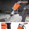 Demolition Jack Hammer, 1350 BPM Concrete Breaker 6pcs Chisels Bit Chipping with Case, 2200W Electric Jackhammer Heavy Duty, Black
