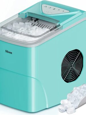 Smart Countertop Ice Maker, Compact Wi-Fi Ice Maker with App Control, 9 Cubes in 6 Mins, 26 lbs per Day