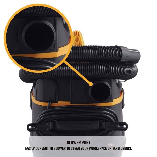 f365f17ac06f41329a3120c0eac55f70 Vacmaster Professional Professional Wet/Dry , 5 Gallon, Beast Series, 5.5 HP 1-7/8 Hose Jobsite Vac (VFB511B0201), Black
