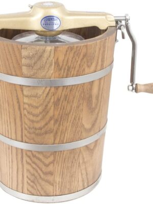 6 qt Country Ice Cream Maker – Classic Wooden Tub – Hand Crank