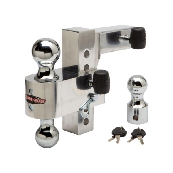 f3b2a6e758f54bb0a940cebb39dcd3c8 Uriah AlumaTow Adjustable Aluminum Tow Truck Car Trailer Hitch Mount 6 Inch Drop