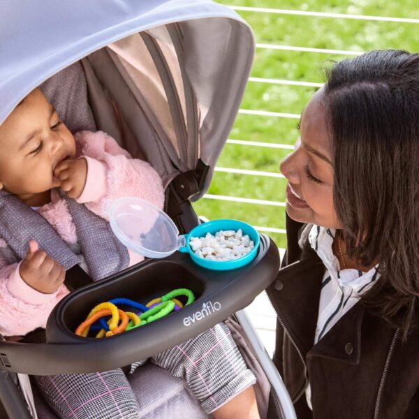 Pivot Modular Travel System with LiteMax Infant Car Seat with Anti-Rebound Bar (Desert Tan)
