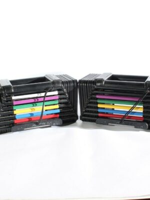 2 Powerblock The Block 45 Lbs Adjustable Dumbbells Weights Portable Exercise