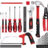 KINGTOOL Home Tool Set Kit – 286 PCS Home Auto Repair Tool Kit with Rolling Tool Box, Mechanic Tool Sets with 21V Max Cordless Power drill, Perfect for Homeowner, Diyer, Handyman