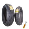Pirelli Diablo Rosso IV Motorcycle Tires Set – Front 110/70ZR17 & Rear 190/55ZR17 with Bonus Keychain