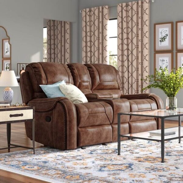 77.95” Pillow Top Arm Reclining Loveseat