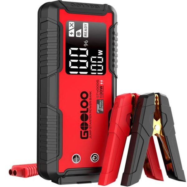 f4ae569eb49240b991f343bebd23ac68 GOOLOO 4000Amp Peak Car Jump Starter 12V 26800mAh