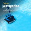 Robotic Pool Vacuum Cleaner All Pools up to 33 FT – Wall Climbing Scrubber Brush