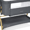 Rocking Bassinet Bedside Sleeper, Adjustable Height, Portable with Wheels, Includes Comfy Mattress, for Newborns